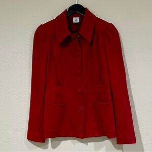 CAbi Spencer Jacket Women’s Small Red Structured Blazer Style